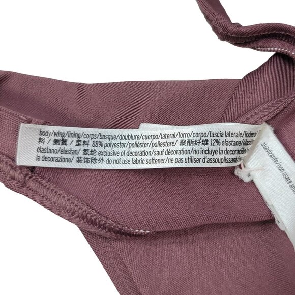 Victoria's Secret PINK Pullover Ultimate Sports Bra Mauve XS Twist Lightly Lined - Picture 10 of 10